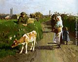 Harold Harvey Near Penzance painting